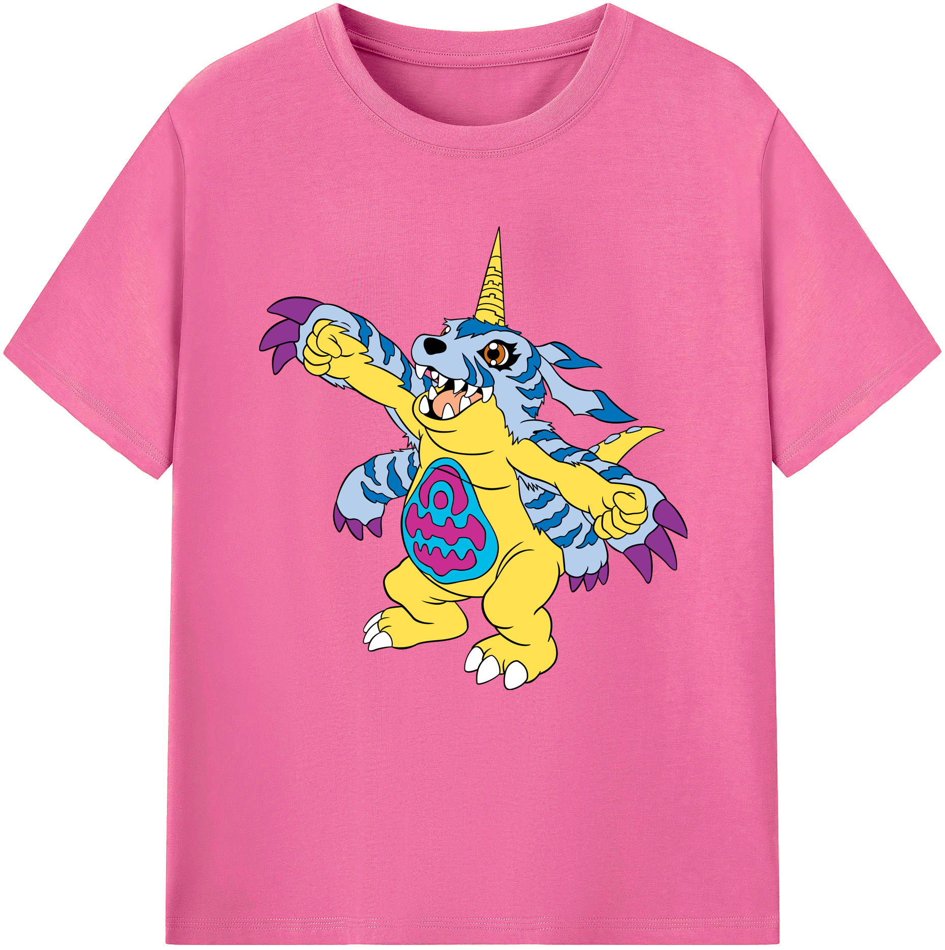 （画像用） Digimon デジタルモンスター/デジモン レディースカジュアルプリントTシャツ（綿100％）